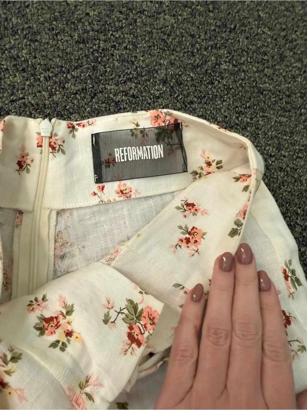Reformation Linen floral pants